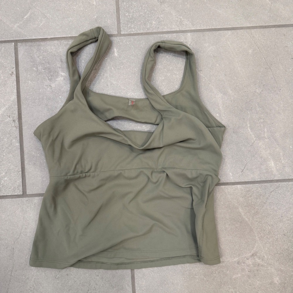 Never Better Long Tank in Sage Stone Size Large